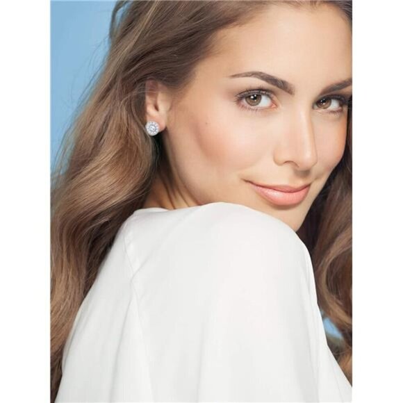 24 Pairs Stud Earrings Crystal Pearl Earring Set Ear Stud Silver Studs - Picture 3 of 7